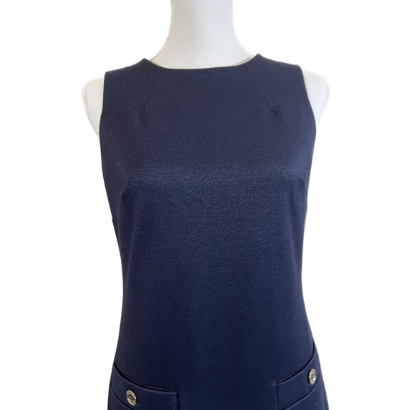 Tommy Hilfiger Classic Navy Sleeveless Sheath Dress - Picture 3 of 16